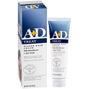 A+D Zinc Oxide Diaper Rash Cream - 4oz - 365197402007