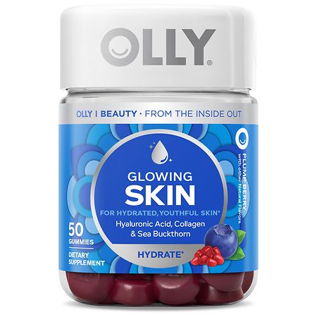 OLLY Glowing Skin Collagen Chewable Gummies - Berry - 50ct - 858158005428