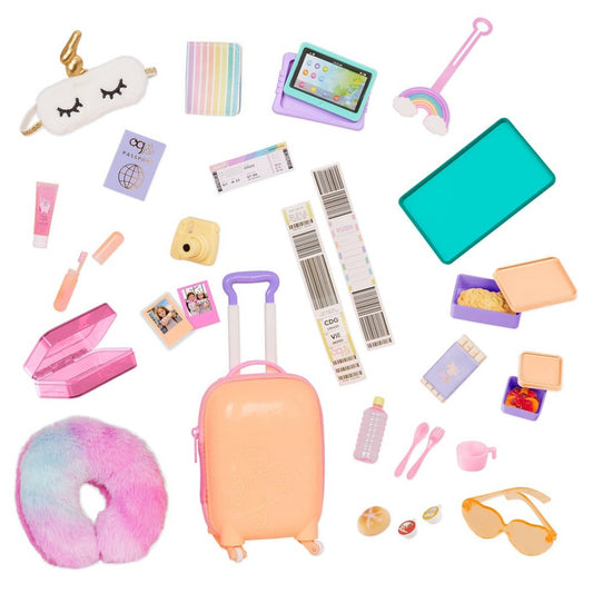 (TEST ITEM) Our Generation Over the Rainbow Luggage Accessory Set for 18" Dolls - 062243475649