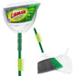 Libman Precision Angle Broom Dustpan Green Electrostatic Powder Coated Steel Handel PET Broom Fibers - 0717360020641