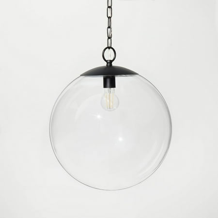 Glass Ceiling Pendant Black - 082803511990