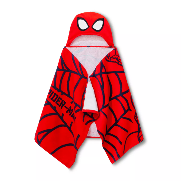 Marvel Spider-Man Kids' Hooded Bath Towel Red - 032281601775