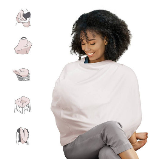 Milkmakers Multi-Use 5-in-1 Nursing cover - Pale Peach - 735282176579