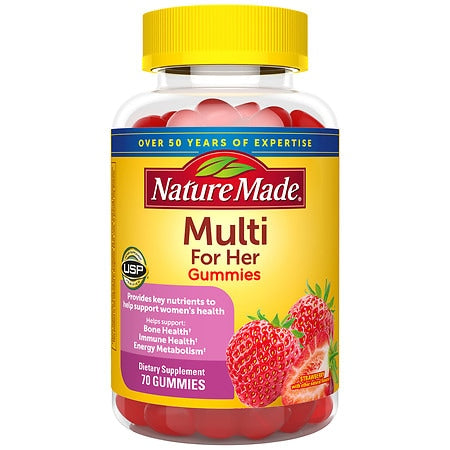 Nature Made Multi for Her Women Multivitamin Gummies - 70ct - 031604041434