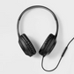 Wired On-Ear Headphones with 4' Cable -Black - 810125112119