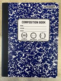 College Ruled Solid Composition Notebook- Blue- Unison - 747219901741