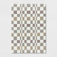 5'x7' Checkered Woven Flatweave Area Rug White - - 196761809591