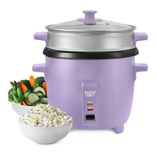 So Yummy by bella 16 Cup Rice Cooker and Steamer Lavender - 829486178382