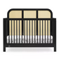 Simmons Kids' Theo 6-in-1 Convertible Crib - Greenguard Gold Certified - Black/Textured Almond - 080213125301