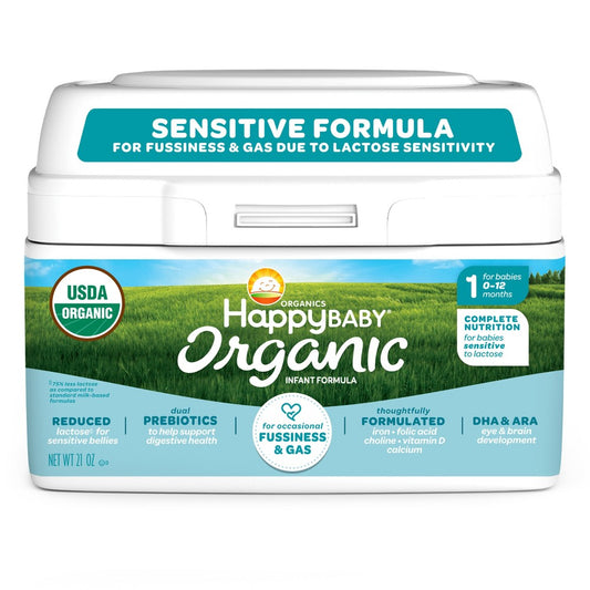 HappyBaby Sensitive Organic Powder Infant Formula - 21oz - 819573014815