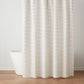 Woven Dotted Line Shower Curtain - 196761852139