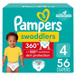 Pampers Swaddler 360 Disposable Baby Diapers - Size 4 - 56ct - 030772133545