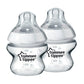 Tommee Tippee Closer to Nature Baby Bottle Breast-Like Nipple with Anti-Colic Valve, BPA-free ? 5-ounce, 2 Count - 666519611429