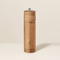 Wood Pepper Grinder 7.5" Brown - 191908868226