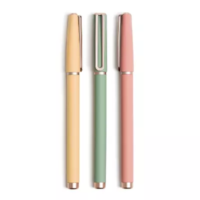 3ct Soft Touch Felt Tip Pens - Rose Gold Accents - 843463143712