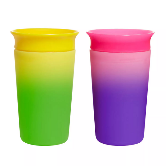 Munchkin Miracle 360 Color Changing Sippy Cup 9oz Green and Yellow - 1 Count - 735282441233