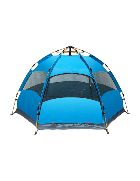 Hexagon 97" x 97" L Dome Tent - Sleeps 4, Blue - T2392353298144721372