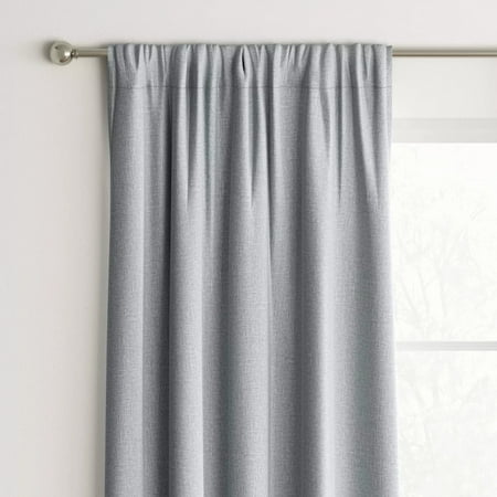 1pc Room Darkening Heathered Window Curtain Panel- Grey - 490680346923