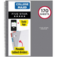 Five Star 170 Sheets College Ruled Notebook Feature Rich Gray - 038576997714