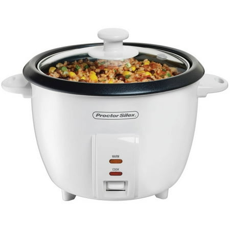 Proctor Silex 10 Cup Rice Cooker & Steamer White 37533G - 022333933145