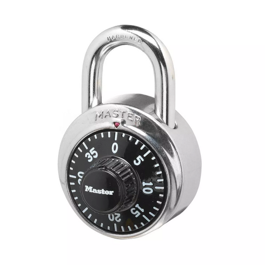 Master Lock 1-7/8" Black Dial Combination Padlock - 071649068409