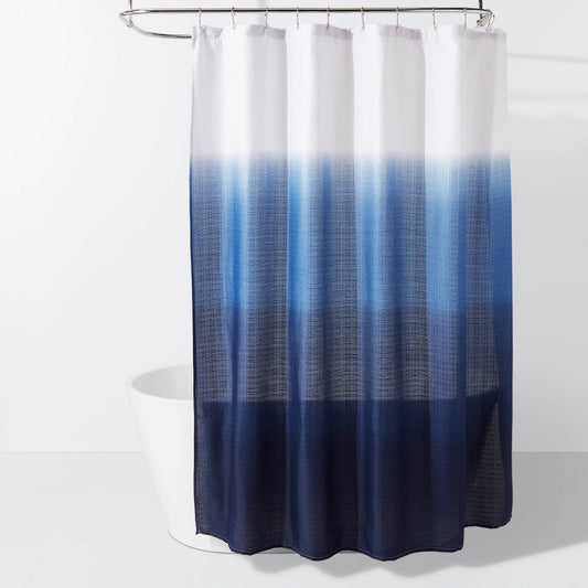 Dip Dye Shower Curtain Blue - - 191908881287