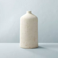 16" Distressed Ceramic Vase Natural Cream - Farmhouse Style, Bottle Shape, Tabletop Decor, Spot Clean - 679418048562