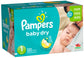 Pampers Baby Dry Diapers Super Pack - Size 1 - 120ct - 037000862215