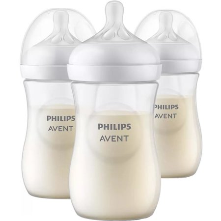 Philips Avent Natural Baby Bottle with Natural Response Nipple - Clear 9oz - 075020092847