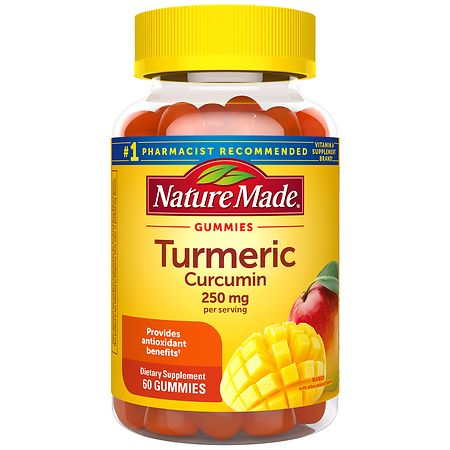 PAST DATE Nature Made Turmeric Curcumin 250mg Per Serving Gummies Dietary Supplement 60 Count - 0316040327153