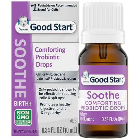 Gerber PAST DATE Soothe Probiotic Colic Drops - 0.34 fl oz - 0500009356043