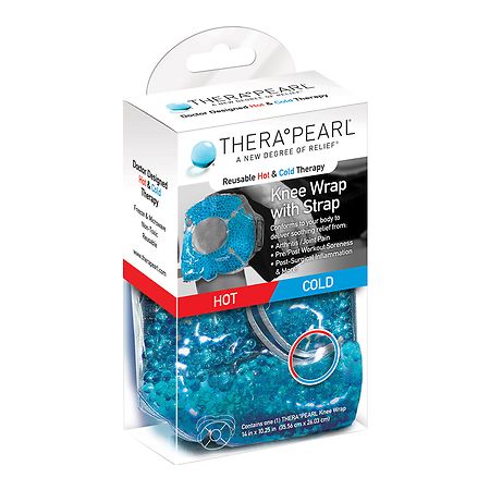 TheraPearl Reusable Hot & Cold Therapy Knee Wrap With Strap - 850803002349