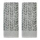 SKL Home Distressed Leaves Hand Towel (2-Pack) Sage - 036326606091
