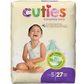 Cuties Baby Diapers  Size 5  27 Diapers - 037867880049