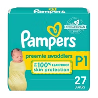 Pampers Swaddlers Active Baby Diapers Jumbo Pack - Size Preemie - 27ct - 037000863403