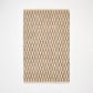 3'x5' Checkered Stripe Rug Brown - 1919089804541