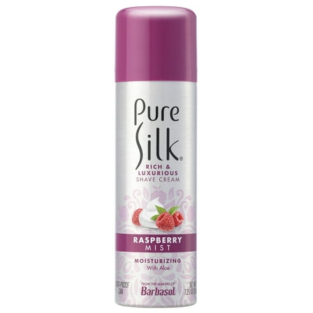 Pure Silk Raspberry Mist Spa Therapy Shave Cream for Women 7.25 Ounces - 051009309915