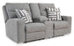 Biscoe PWR REC Loveseat/CON/ADJ HDRST