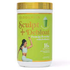 Blogilates Sculpt & Debloat Vegan Plant Protein Powder - Matcha Milkshake - 14.3oz - 850028476482