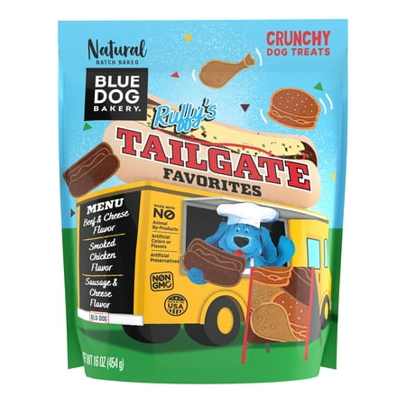 Blue Dog Bakery Tailgate Favorites Dry Biscuit Treats for Dogs 16 oz. Pouch - 659223783032