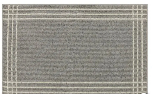 LIKE NEW Accent Runner Rug  EMBARK ALLOY GRAY & CREAM - 0860939372181A