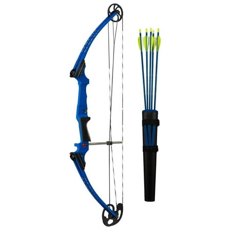 Genesis Original Compound Bow and Arrow Kit  Right Handed  Blue - 859752000277