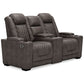 HyllMont PWR REC Loveseat/CON/ADJ HDRST