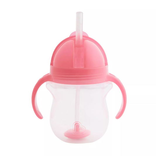 Munchkin Click Lock Weighted Straw Cup 7oz Color May Vary (Pink) - 735282241888