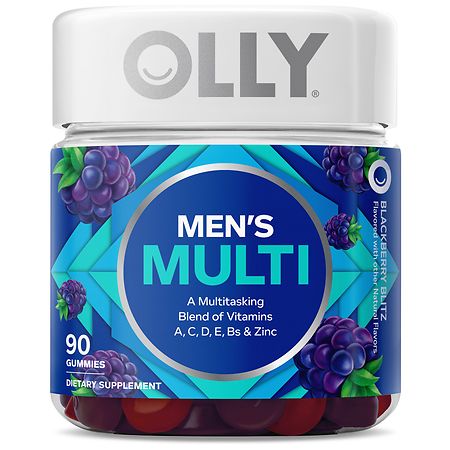 OLLY Men's Multivitamin Gummy - Blackberry Blitz - 90ct - 858158005022