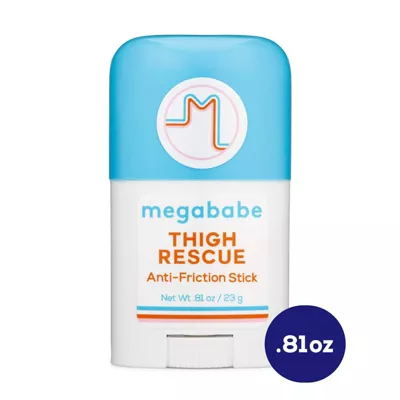 Megababe Thigh Rescue Lotion Anti-Chafe Stick - Trial Size - Pomegranate/Citrus Scent - 0.81oz - 862342000458