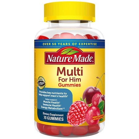 Nature Made for Him Multivitamin Gummies - 70ct - 031604043490