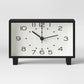 6" Rectangle Mantel Clock Black Modern Analog Table Clock, 5 Year Warranty, No Alarm Function - 792684959216