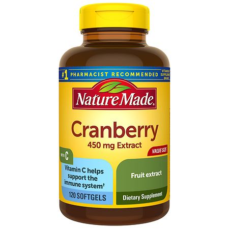 NATURE MADE Cranberry Super Strength 450 mg Extract Value Size 120.0 CT - 031604027797