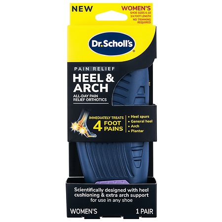 Dr. Scholl's Pain Relief Orthotics For Heel Pain For Women - Size 6-10 - 888853003337